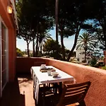 Apartment Beachfront With Terrace, Pool And Tennis Court In Costabella, Marbella